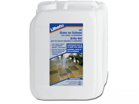 Lithofin MN Voordeelpakket - Wash en Clean &amp; Glans en Schoon - 2 x 5L