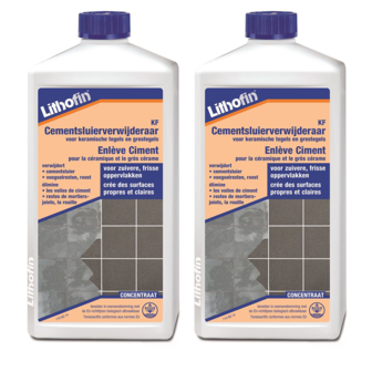 Lithofin KF - Enl&egrave;ve Ciment - 2L - Pack