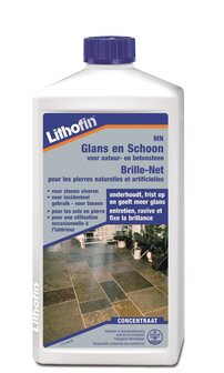 Lithofin MN Voordeelpakket - Wash en Clean &amp; Glans en Schoon - 2 x 1L