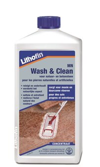 Lithofin MN Voordeelpakket - Wash en Clean &amp; Glans en Schoon - 2 x 1L